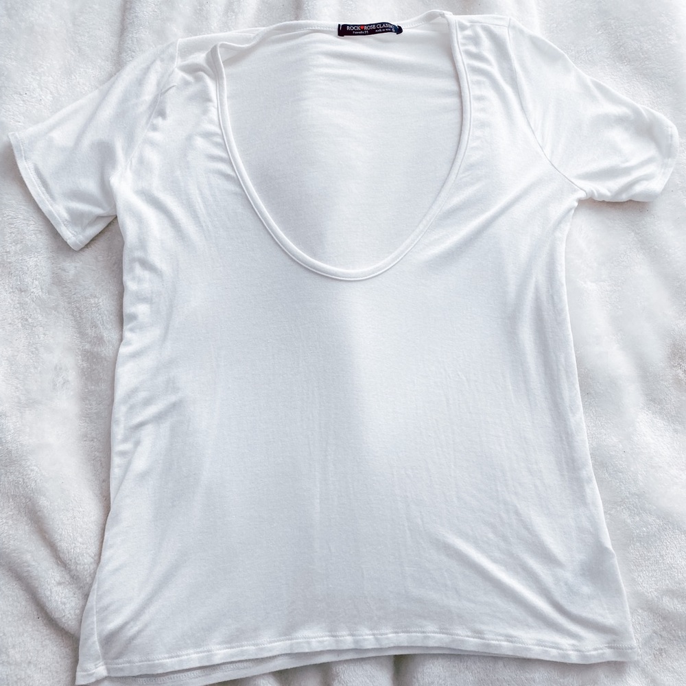 U Scoop White Tee